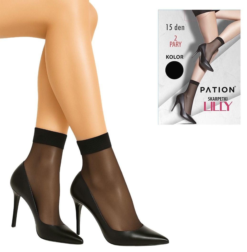 RAJ-POL SKARPETKI PATION 15 DEN 2-PAK LILLY CZARNY 731725