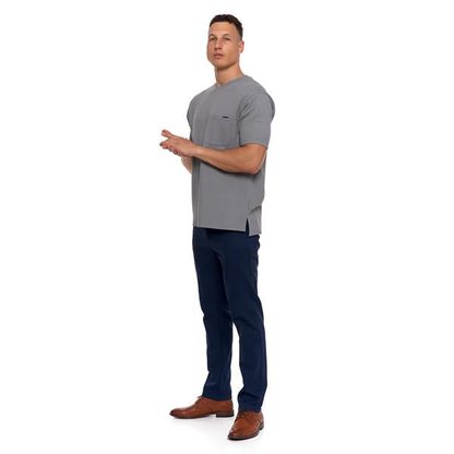MORAJ T-SHIRT MĘSKI STRUKTURALNY CASUAL Z KIESZONKĄ OTS2700-003