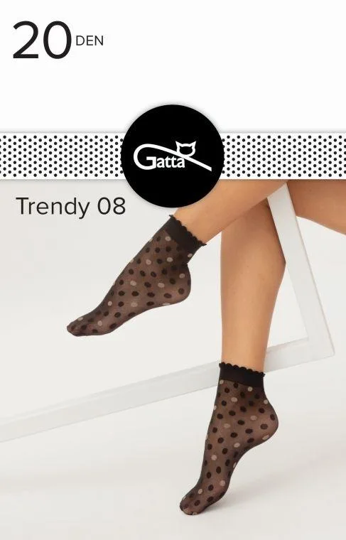 TRENDYLINE SOCKS - SKARPETKI DAMSKIE WZORZYSTE 000.96T - TRENDY 2024