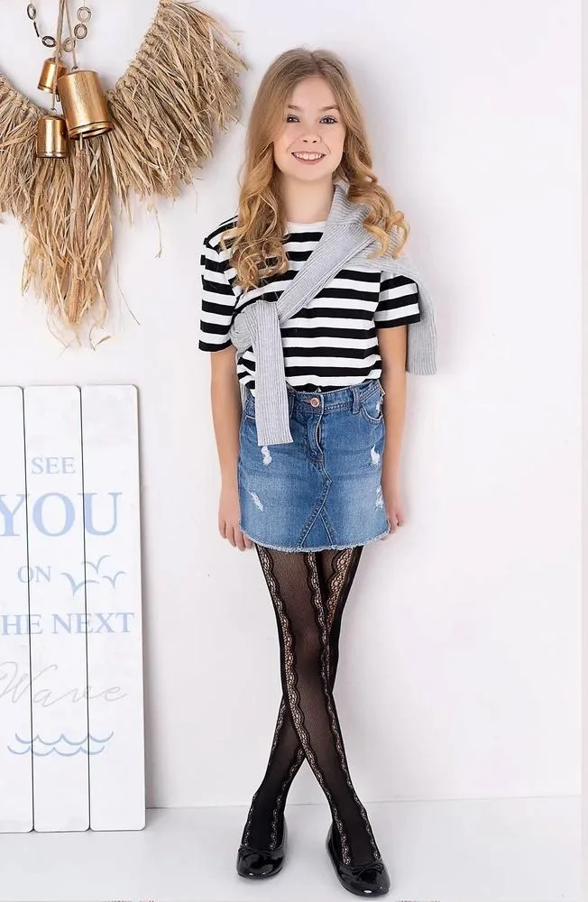 KNITTEX RAJSTOPY DZIEWCZĘCE AŻUROWE ANTONINA DR2413