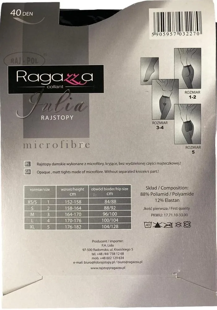 TRE STELLE RAJSTOPY DAMSKIE MICROFIBRE 60 DEN SYLWIA - KOLEKCJA RAGAZZA