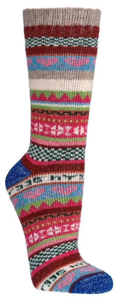 SKARPETKI WEŁNIANE SOCKS 4 FUN KOLOROWE CIEPŁE ART. W2199 ostatnie sztuki