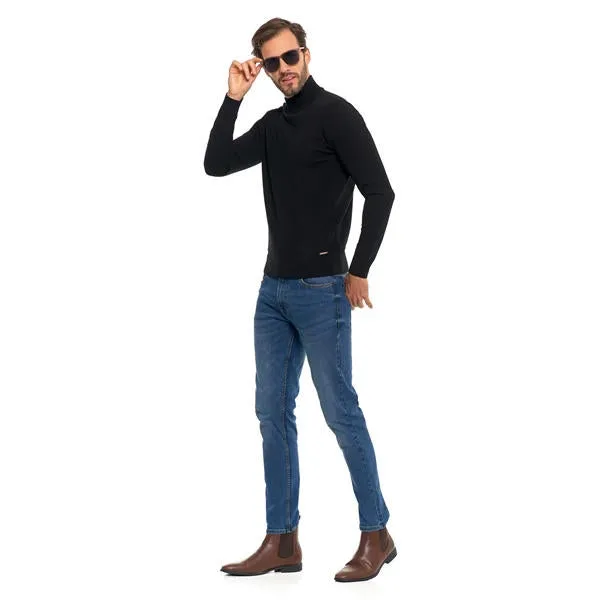 MORAJ MĘSKI SWETER KLASYCZNY Z GOLFEM OMS4500-003