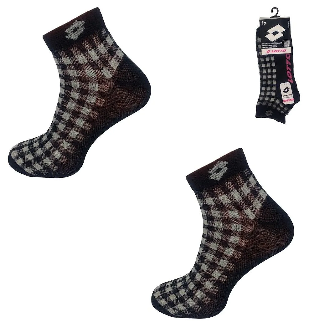 RAJ-POL SKARPETA LOTTO QUAD_12ASSRT ONE SIZE BLACK 3 1-PAK 489032