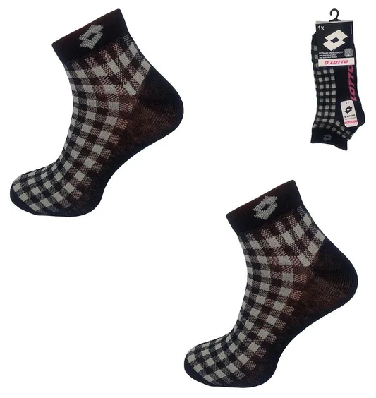 RAJ-POL SKARPETA LOTTO QUAD_12ASSRT ONE SIZE BLACK 3 1-PAK 489032