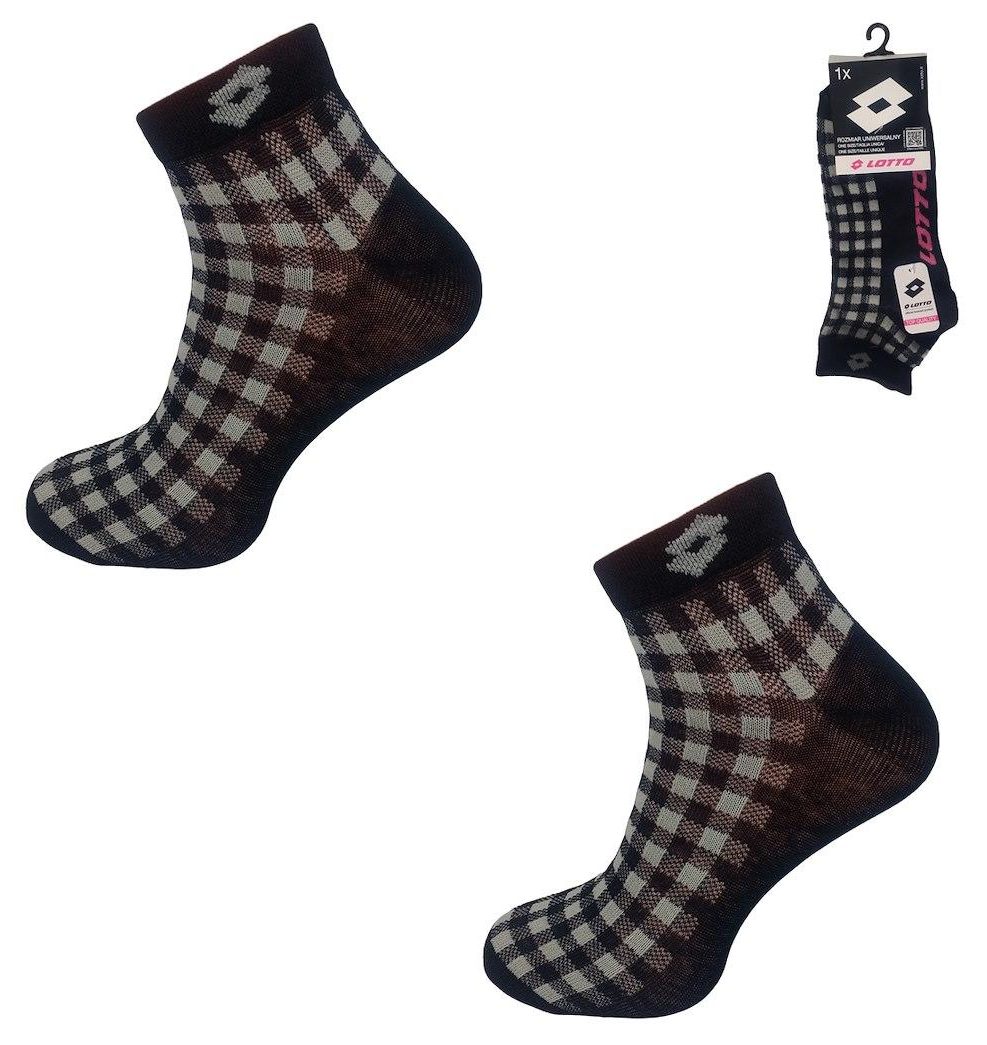 RAJ-POL SKARPETA LOTTO QUAD_12ASSRT ONE SIZE BLACK 3 1-PAK 489032