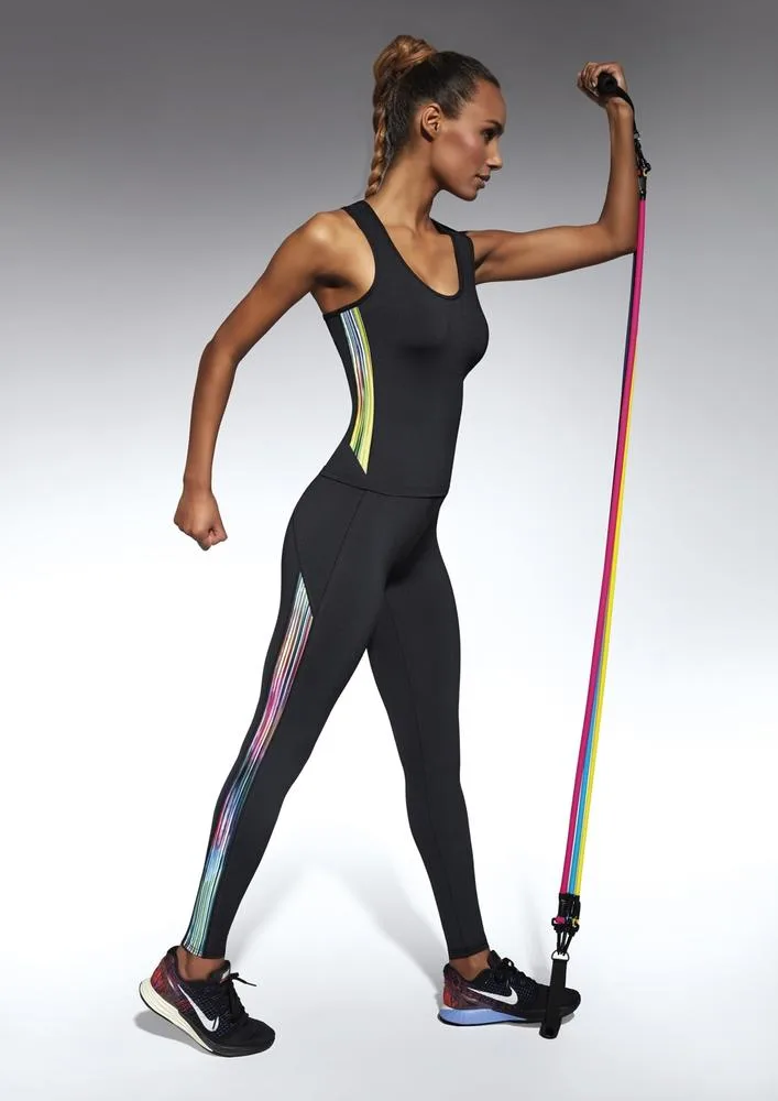 BAS BLEU - LEGGINSY SPORTOWE COSMIC 200 DEN - BB2020