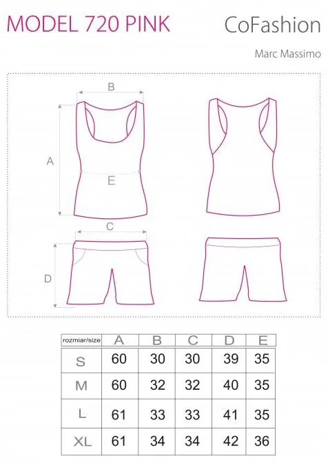 COFASHION KOMPLET MODEL 720 KOSZULKA I SZORTY