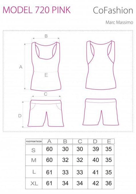 COFASHION KOMPLET MODEL 720 KOSZULKA I SZORTY