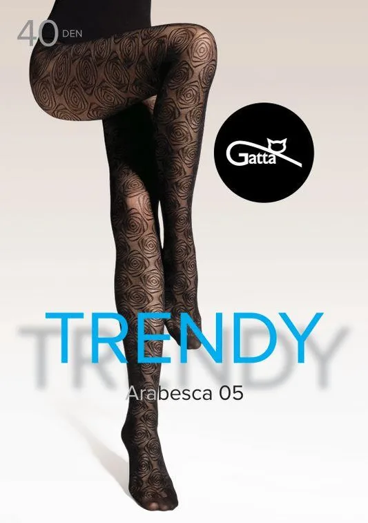 ARABESCA 05, 06 - RAJSTOPY DAMSKIE WZORZYSTE 40 DEN - 000.91V - TRENDY AW25/26