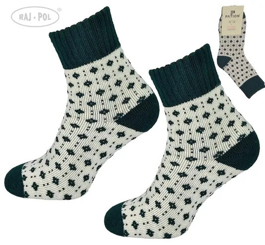 RAJ-POL SKARPETA COSY ZIELONE WZOREK 736591, 736607
