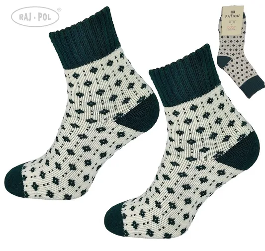 RAJ-POL SKARPETA COSY ZIELONE WZOREK 736591, 736607