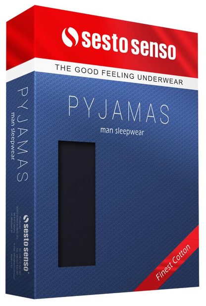 SESTO-SENSO PIŻAMA MĘSKA DŁUGI RĘKAW WZ-04 P1091, WZ-04 MAXI P1143