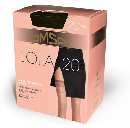 OMSA 050OM - POŃCZOCHY SAMONOŚNE LOLA ELASTIL 20 DEN