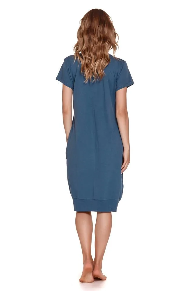 DOCTOR-NAP KOSZULA NOCNA DAMSKA TCB.4348 DEEP BLUE WL26