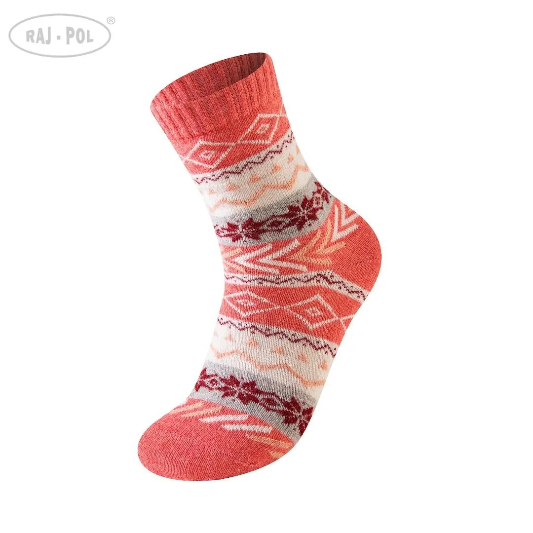 RAJ-POL SKARPETA DAMSKA ANGORA DESIGN W25-19 757107, 757114