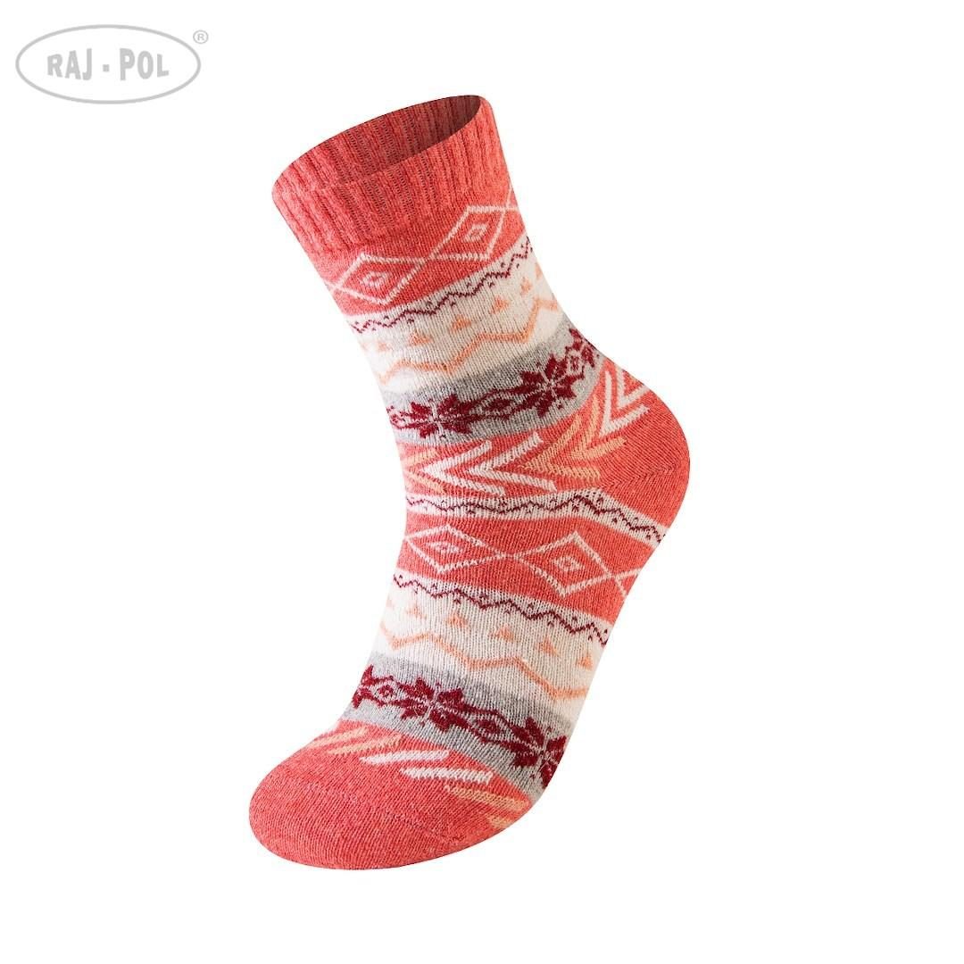 RAJ-POL SKARPETA DAMSKA ANGORA DESIGN W25-19 757107, 757114