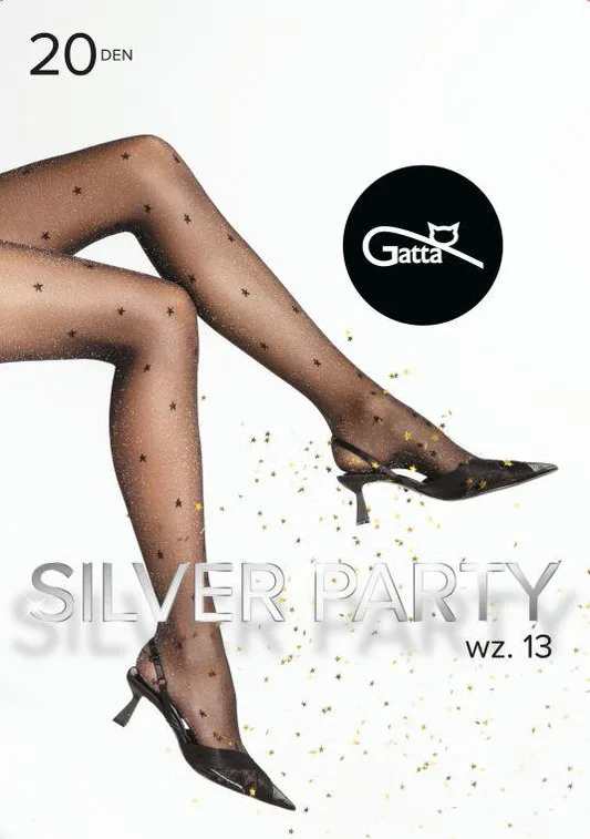 SILVER PARTY 12, 13, 14, 15 - RAJSTOPY WZORZYSTE 20 DEN - 000.11T