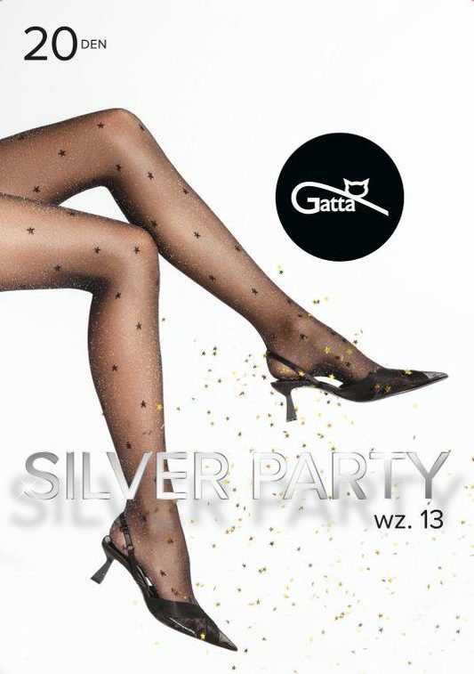 SILVER PARTY 12, 13, 14, 15 - RAJSTOPY WZORZYSTE 20 DEN - 000.11T