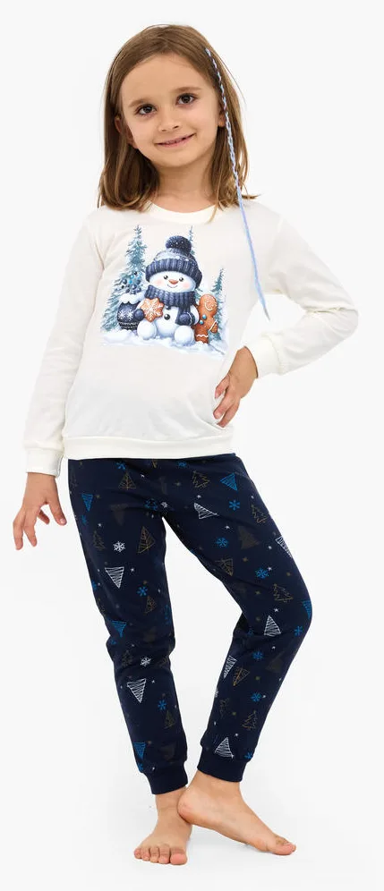 CORNETTE PIŻAMA GIRL KIDS DR 977/189 SNOWY DAY