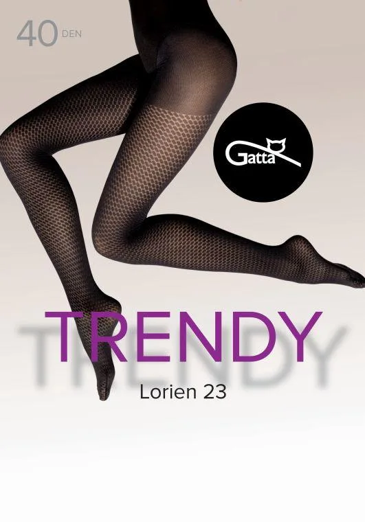 LORIEN 23, 24, 25 - RAJSTOPY DAMSKIE WZORZYSTE 40 DEN - 000.198 - TRENDY 24/25