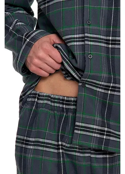 MORAJ PIŻAMA MĘSKA FLANELOWA Z DŁUGIM RĘKAWEM PDM6700-001 AW25/26