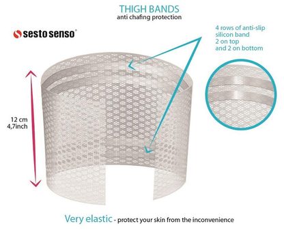 SESTO-SENSO OPASKI UDOWE THIGH BANDS - OPASKA NA UDA ODDYCHAJĄCA WZ02
