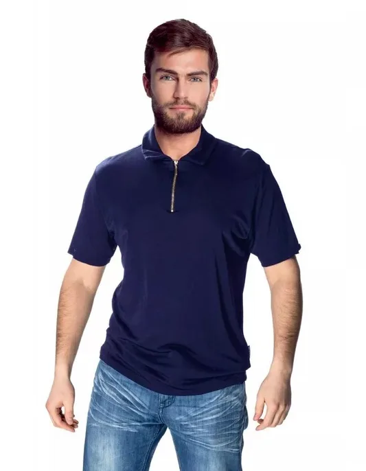 MEWA KOSZULKA MĘSKA POLO ZIP KR.RĘKAW 6319 JAMES BRADLEY