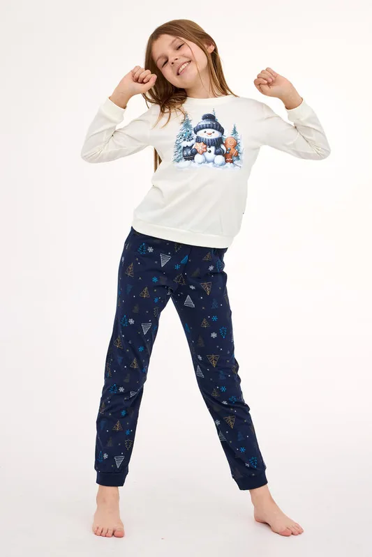 CORNETTE PIŻAMA GIRL YOUNG DR 978/189 SNOWY DAY