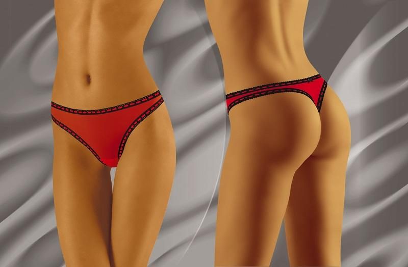 WOLBAR TIULOWE STRINGI W CZERWONE PASECZKI – CARIMBO