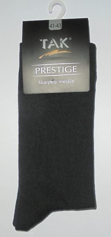 TAK SKARPETY MĘSKIE BAWEŁNA+LYCRA, PRESTIGE - ostatnie sztuki