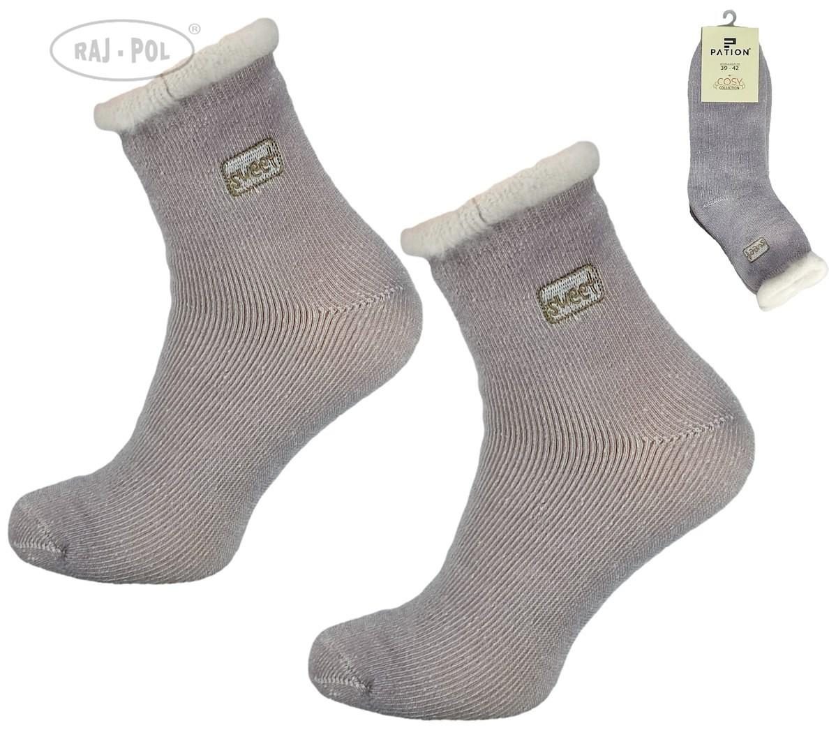 RAJ-POL SKARPETA COSY FROTKA HAFT NIEBIESKIE 736188, 736195