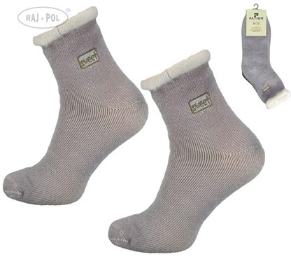 RAJ-POL SKARPETA COSY FROTKA HAFT NIEBIESKIE 736188, 736195