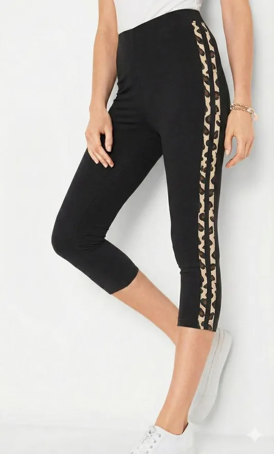 NOVITI LEGGINSY WZOROWANE LE009 3/4