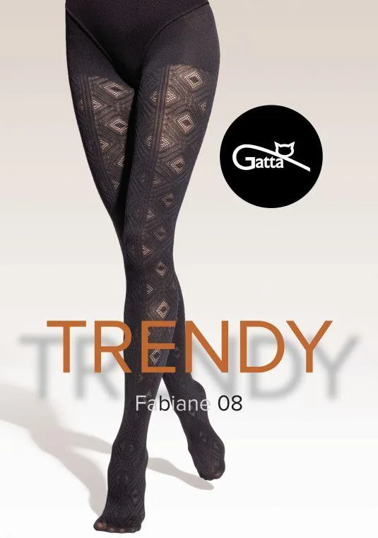 GATTA FABIANE 07,08 - RAJSTOPY DAMSKIE WZORZYSTE 000.795 - TRENDY AW25/26