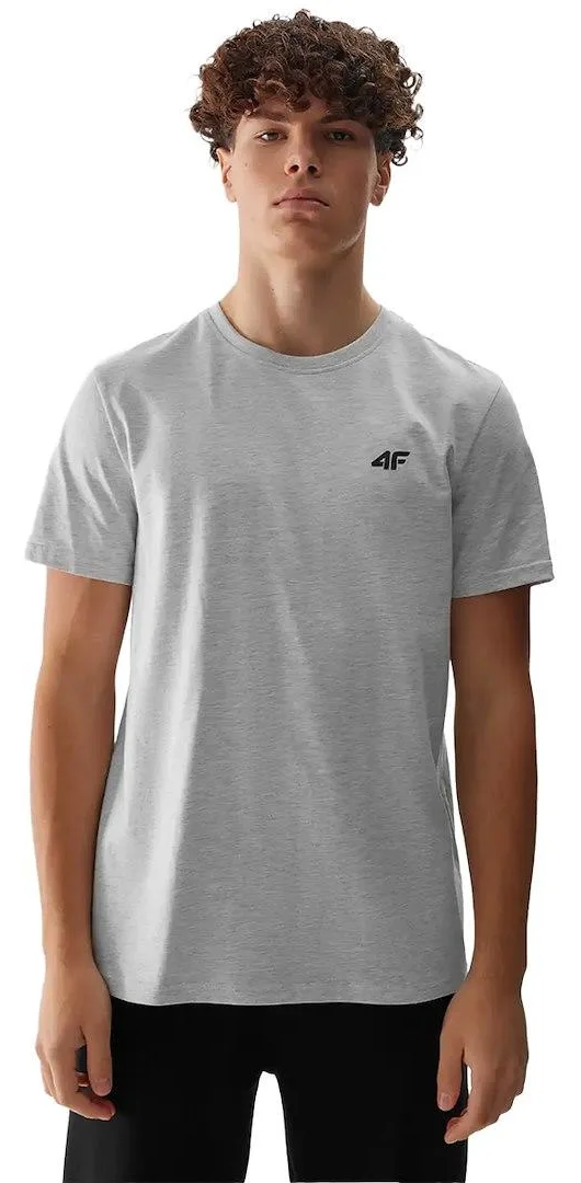 4F T-SHIRT MĘSKI M1154 J.SZARY 746477-1, 746460-1