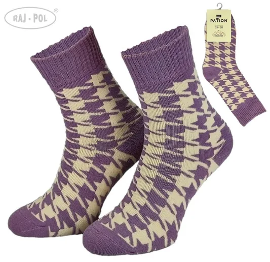 RAJ-POL SKARPETA COSY LAWENDOWE PEPITKA 736546, 736553