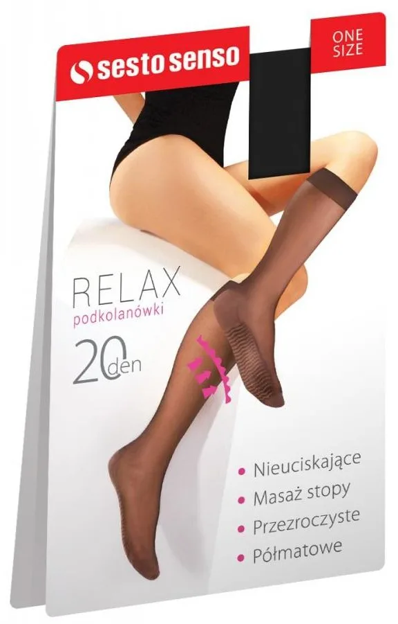 SESTO-SENSO PODKOLANÓWKI RELAX R041 20 DEN