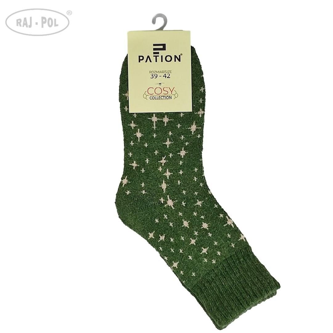 RAJ-POL SKARPETA COSY ZIELONE GWIAZDKI 736638, 736645