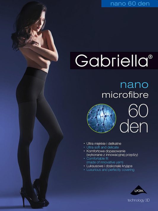 GABRIELLA RAJSTOPY DAMSKIE NANO MICROFIBRE 60 DEN CODE 648