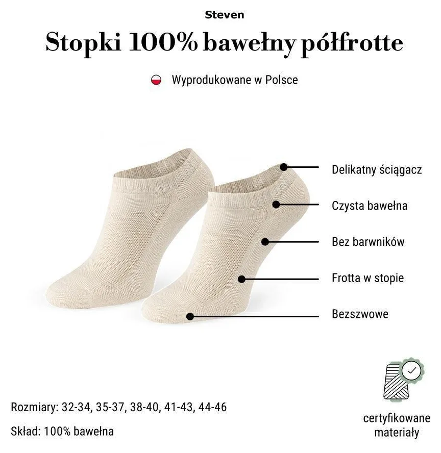 STEVEN STOPKI MĘSKIE PÓŁFROTTE 198 NATURALNE