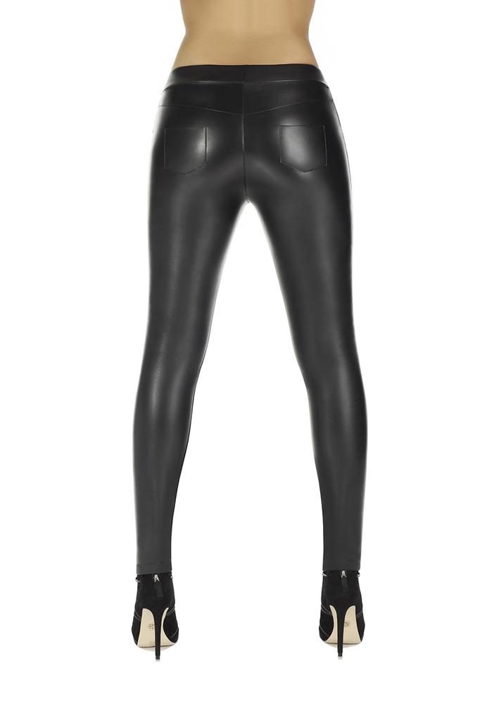 BAS BLEU - LEGGINSY DAMSKIE Z EKO-SKÓRY MONIQUE 200 DEN - BB2020