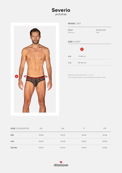 OBSESSIVE SEVERIO JOCKSTRAP SLIPY OTWARTE