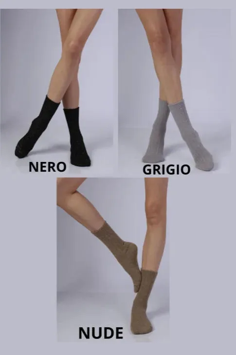 KNITTEX SKARPETKI Z BŁYSZCZĄCĄ NITKĄ GLAMOUR 07 22510