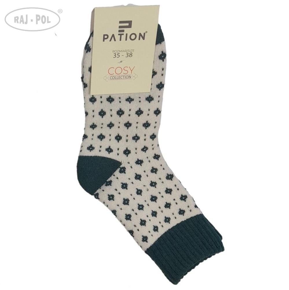 RAJ-POL SKARPETA COSY ZIELONE WZOREK 736591, 736607