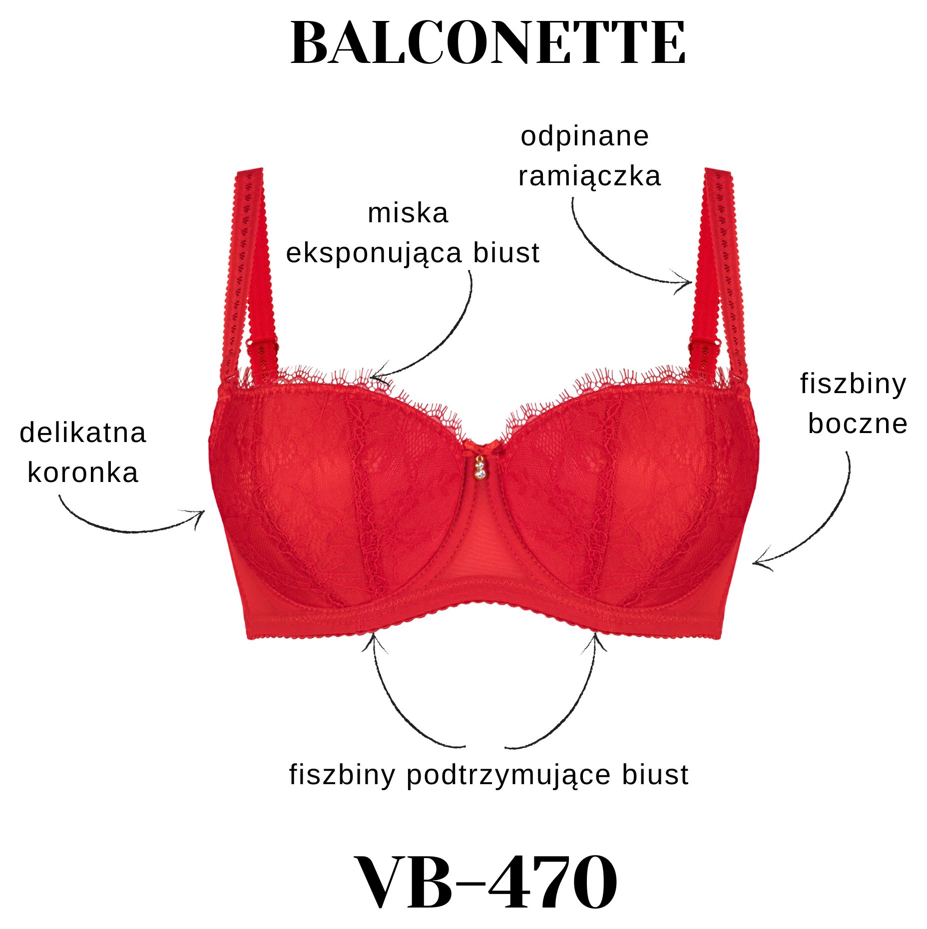 BIUSTONOSZ VENA BALCONETTE VB-470