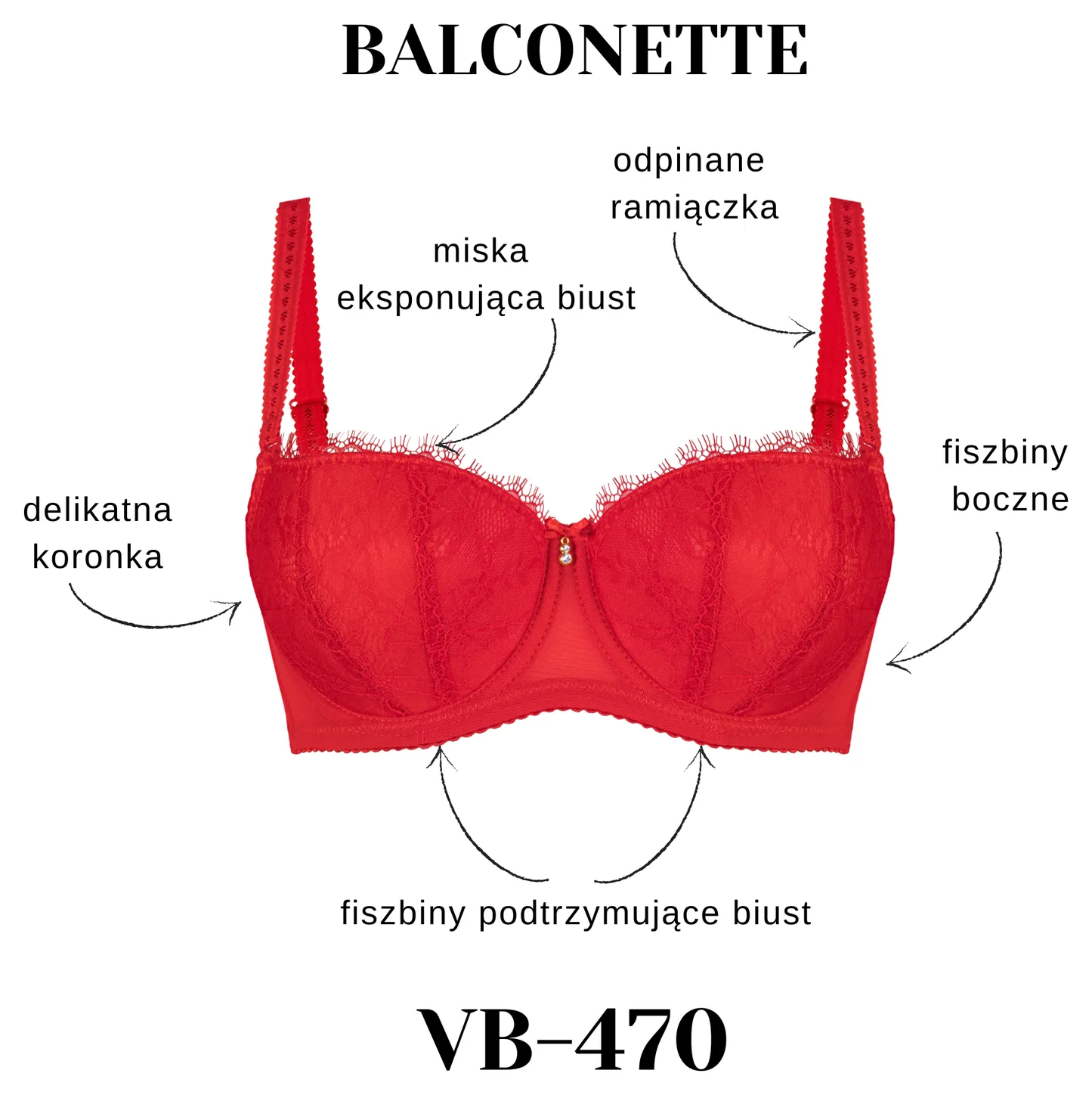 BIUSTONOSZ VENA BALCONETTE VB-470