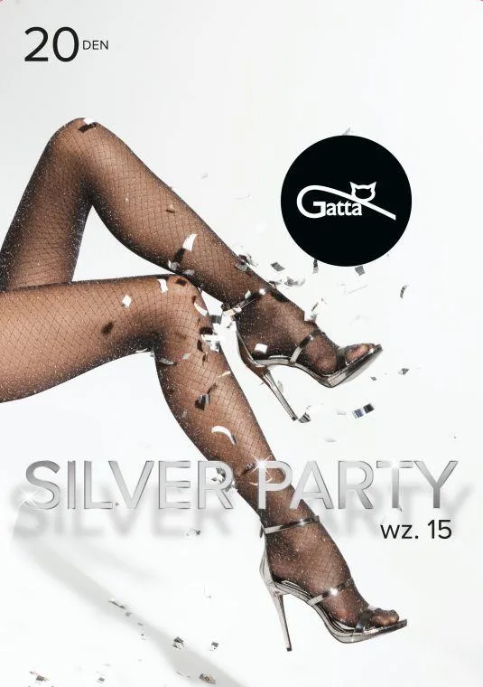 SILVER PARTY 12, 13, 14, 15 - RAJSTOPY WZORZYSTE 20 DEN - 000.11T