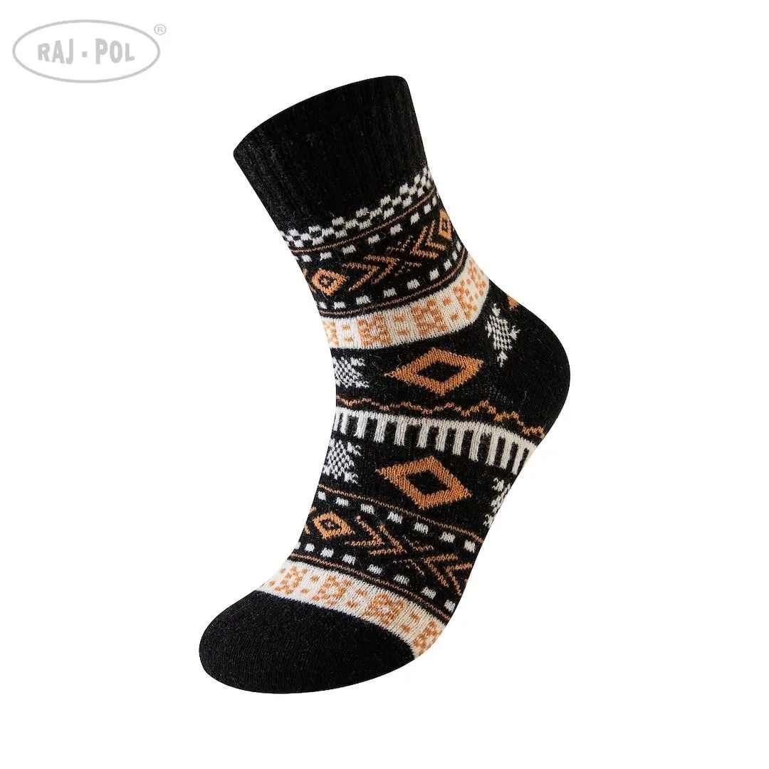 RAJ-POL SKARPETA DAMSKA ANGORA DESIGN W25-17 757060, 757077