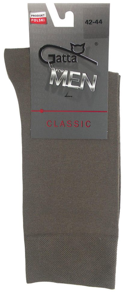 GATTA MAN CLASSIC - SKARPETKI BAWEŁNIANE MĘSKIE GŁADKIE